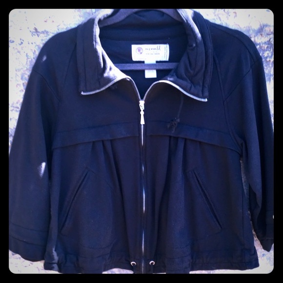 Crop Top Black One World Jacket Style - Picture 1 of 7